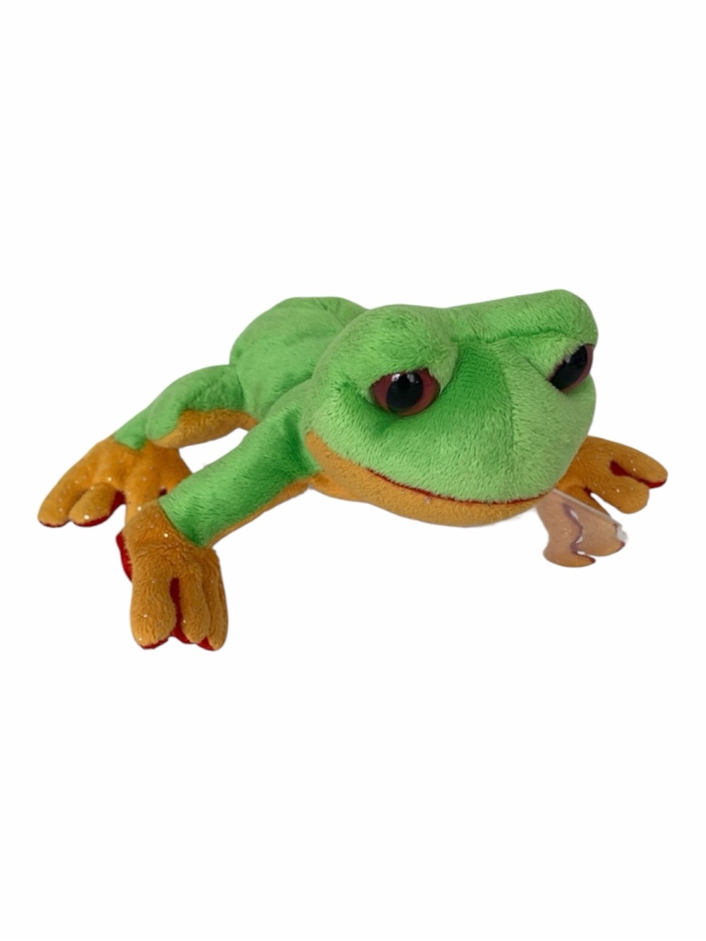 Ganz Lil' Kinz Tree Frog Stuffed Animal Retired No Code HM109 Green Yellow Small